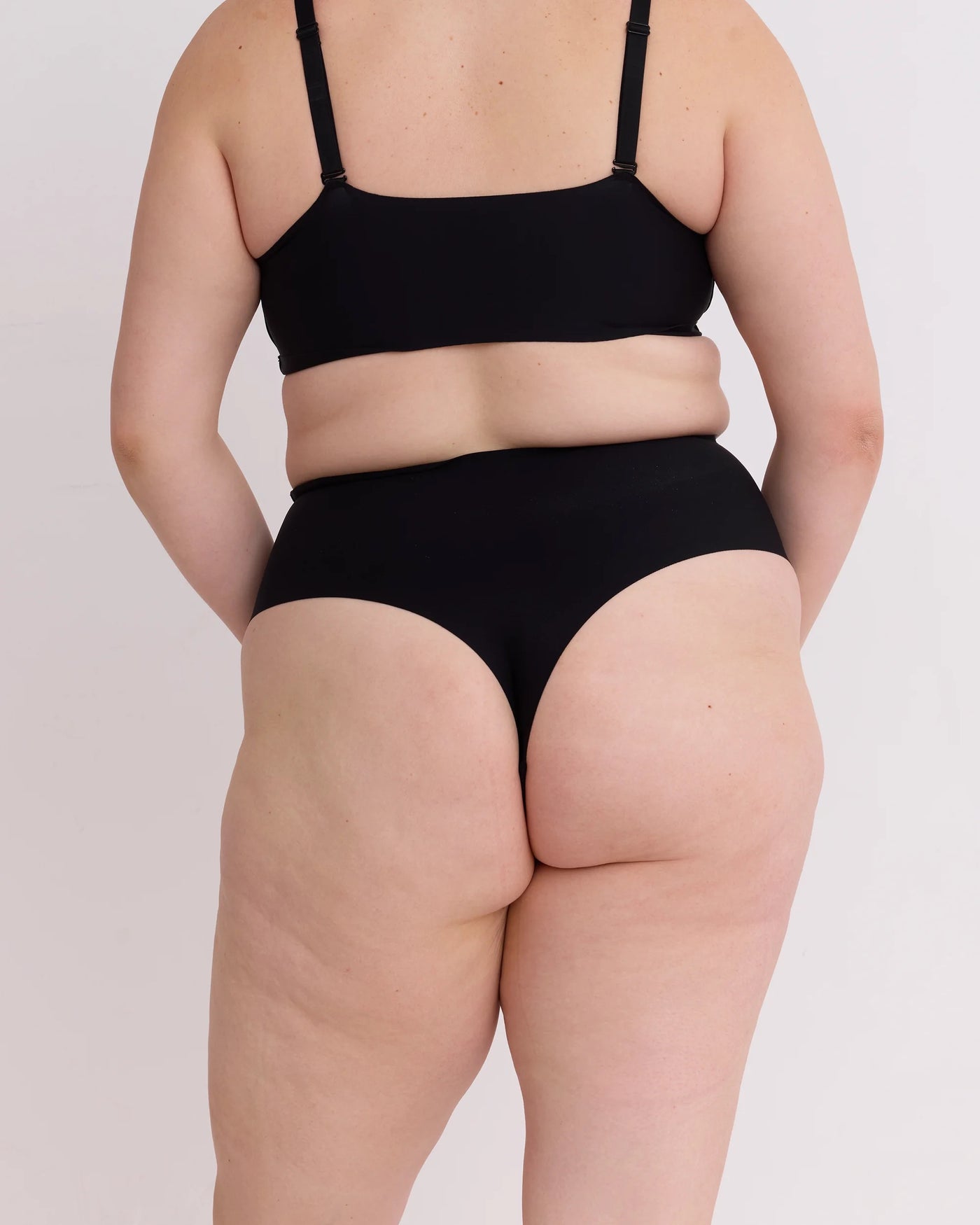 Okko Super High Waisted Thong in Shade Onyx