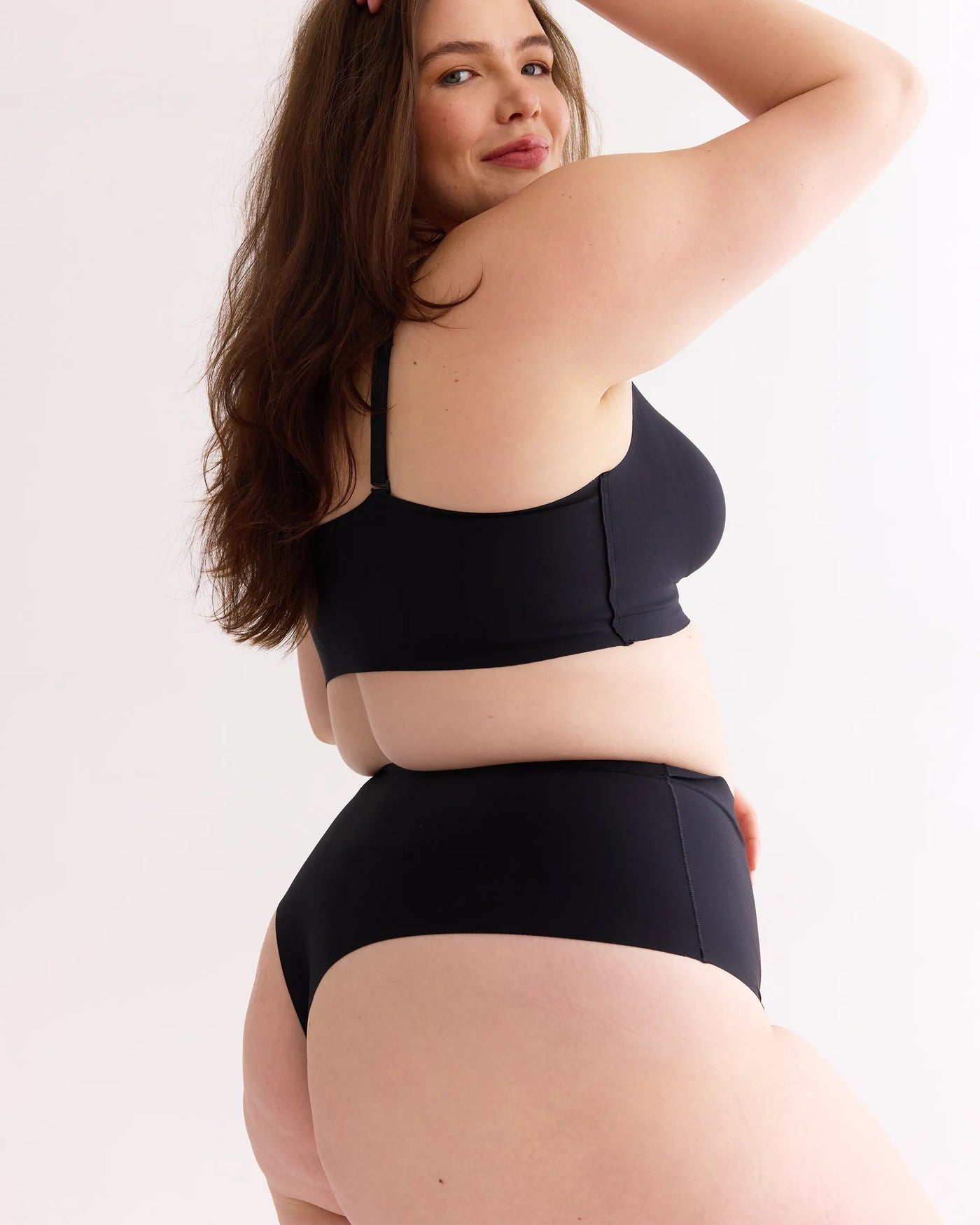 Okko Super High Waisted Thong in Shade Onyx