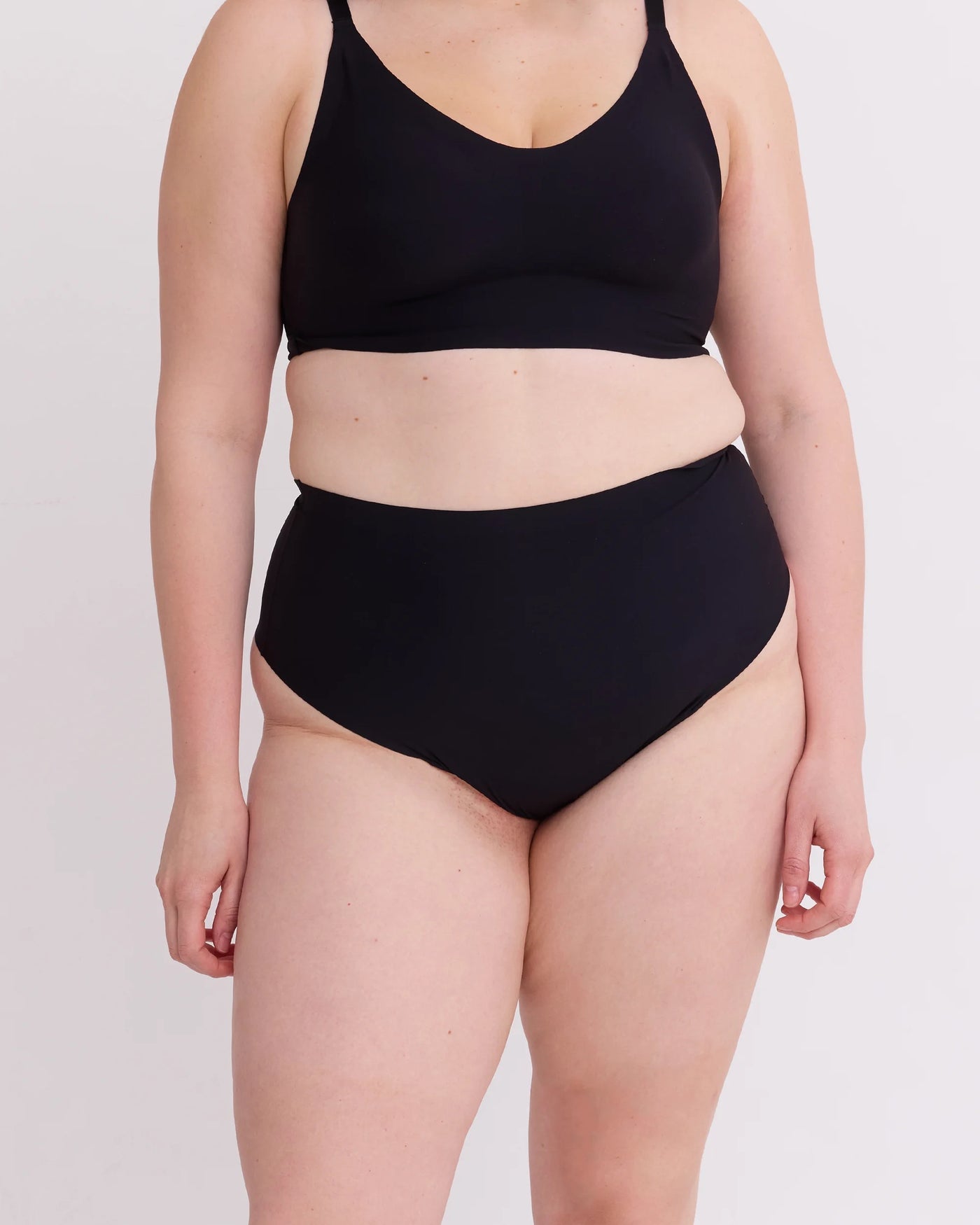 Okko Super High Waisted Thong in Shade Onyx