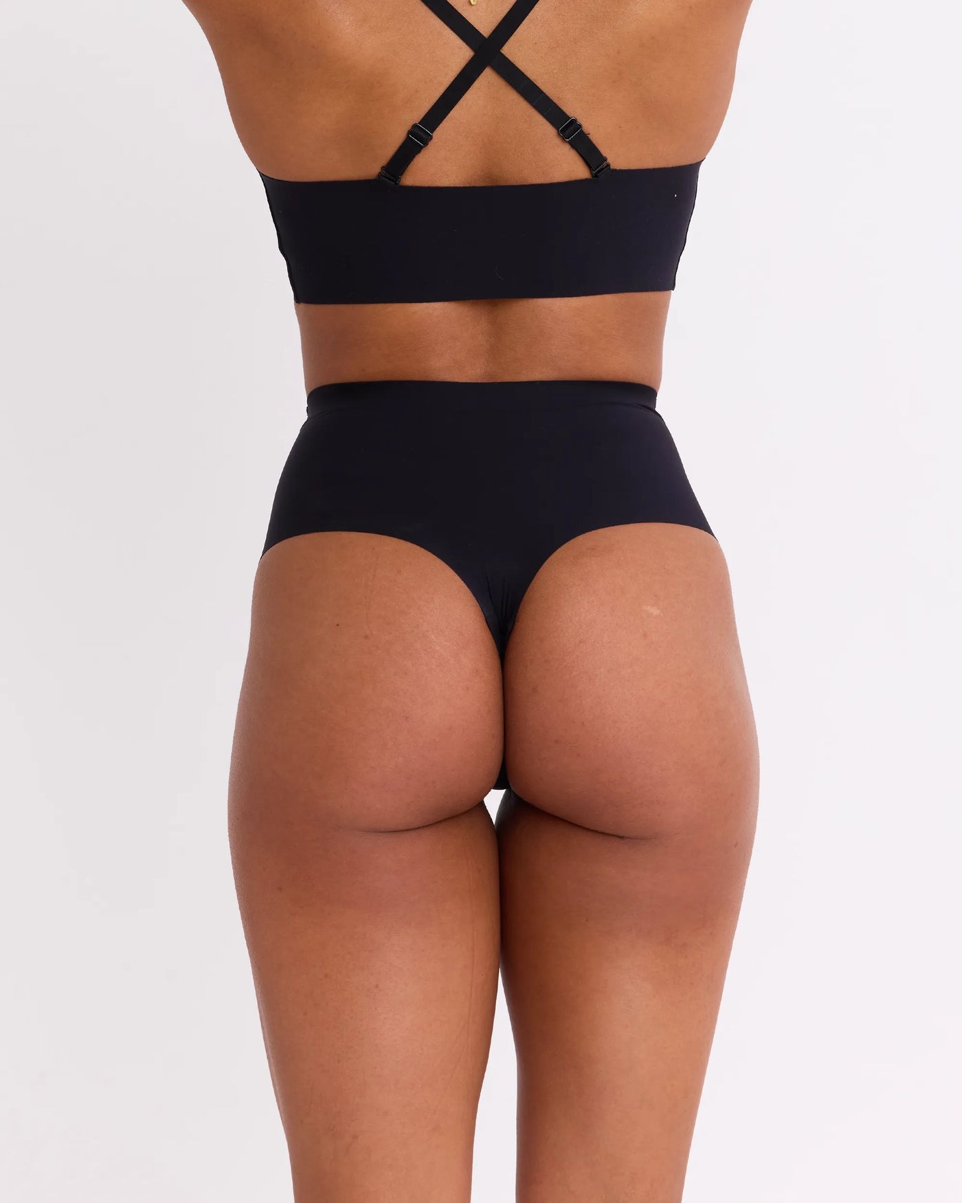 Okko Super High Waisted Thong in Shade Onyx